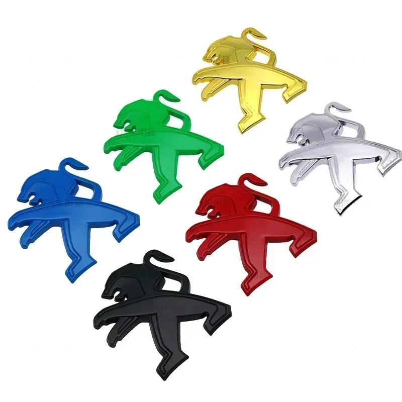 SQOB1 Metal 3D Car Rear Trunk Emblem Auto Tail Badge Sticker for Peugeot 406 405 205 3008 206 5008 308 208 408 508 407 107 307