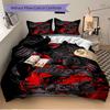 3pcs Raven Cover Set, 1 Cover + 2 Pillowcases (No Insert), Bedding for All Seasons, Bedding,Bedroom Decor yy250922089