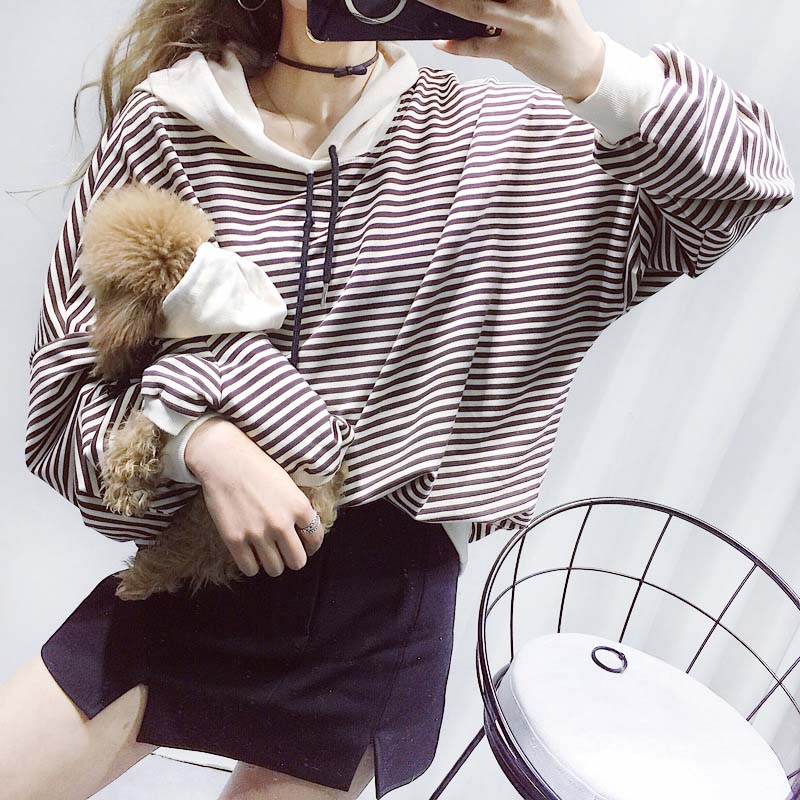 Autumn Winter Pet Dog Clothes Striped Pet Dog Hoodie French Bulldog Clothing For Dogs Costume Parent-Child Pet Clothes For Dogs