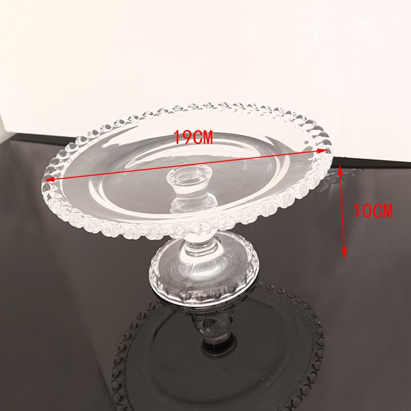 Vielseitiger Acryl- und Glas-Desserttisch-Präsentationsständer für den Innen- und Außenbereich