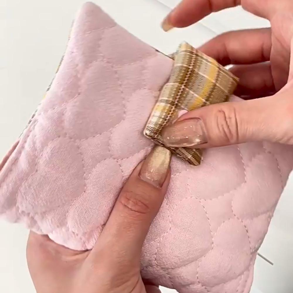 Carnet Journal à Carreaux en Tissu Carnet Détachable Housse de Protection pour Carnet Papeterie