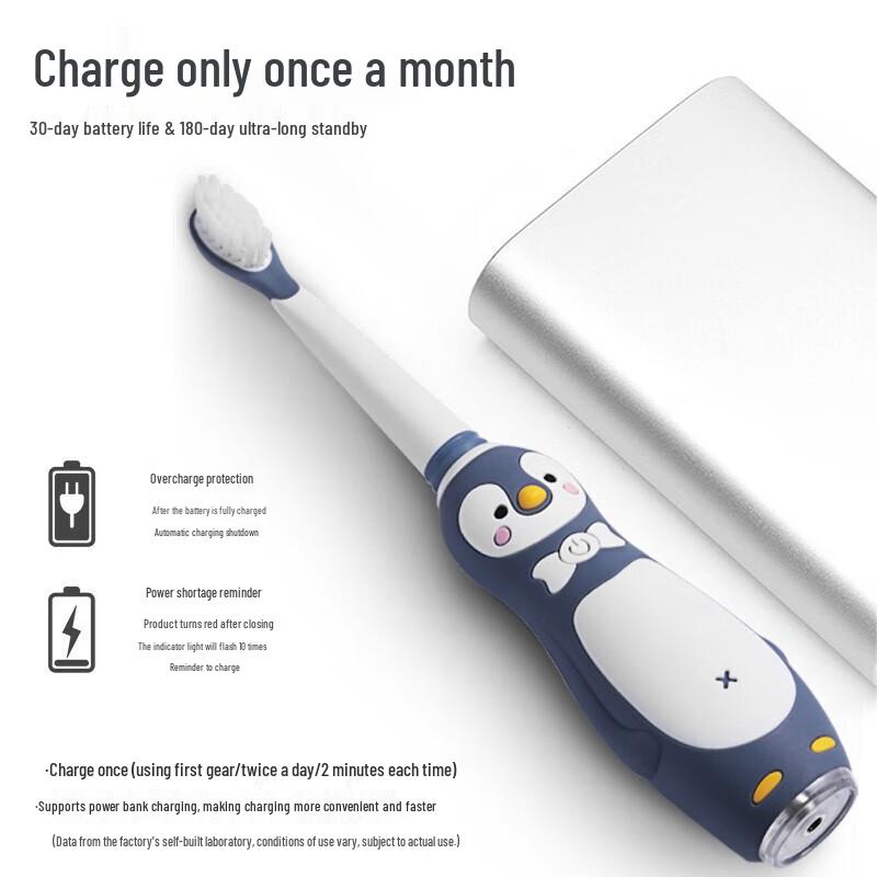 KUTA Kids' Pink Rechargeable Sonic Electric Toothbrush