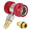 Adjustable Auto Repair Tools 2Pcs R134A High Low Car Air Conditioner Fluoride Converter Quick Coupler Connector Adapter