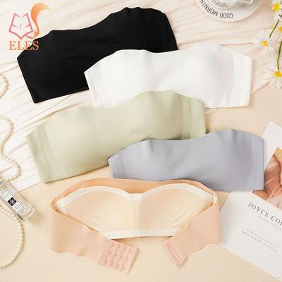 Reggiseni senza spalline senza cuciture, reggiseni a fascia, reggiseni da allenamento per donne e ragazze, reggiseni push-up sotto il reggiseno senza ferretto, reggiseno a fascia