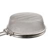 Stainless Steel Hand Roasting Rack with Wooden Handle, Round, 14cm Diameter, for Home Use