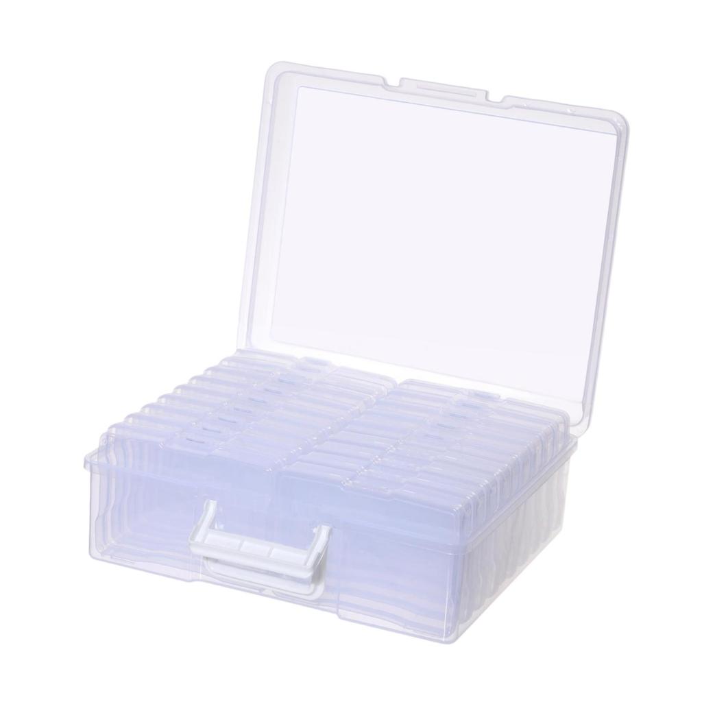 And Compartmentalized Card Storage Box with 18 Individual Interior Compartments.