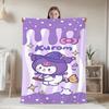 Kawaii K-Kuromi Sofa Blankets and Bedspreads Picnic Blanket for Bed Furry New Year Camping Bedspread the Anime Home Decoration
