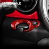Car Ignition Switch Engine Start Stop Keyhole for Mini Cooper R55 R56 R57 R60 Panel Cover Trim Sticker Carbon Fiber Interior