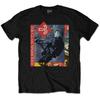 Herren David Bowie Glass Spider Tour (Zurück drucken) Schmal geschnittenes T-Shirt Medium Schwarz