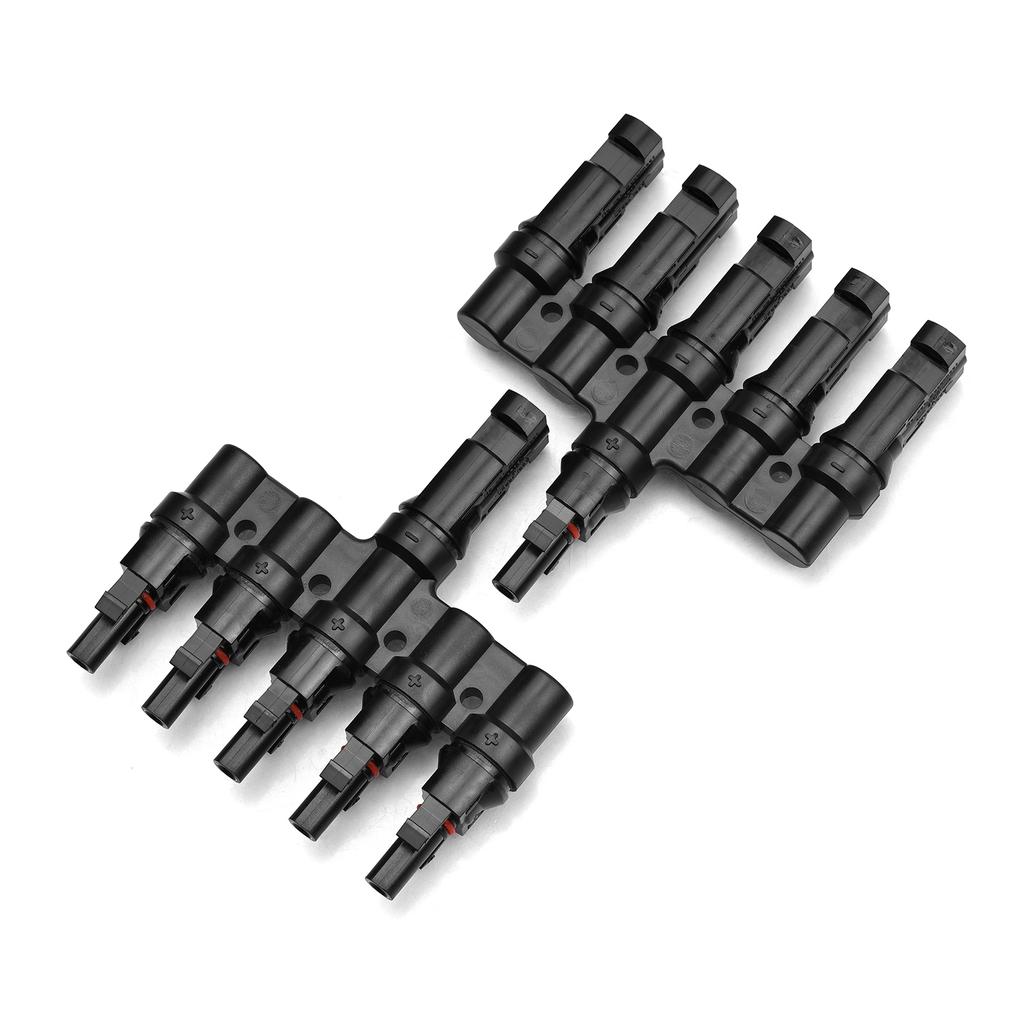 Abzweig-Solarsteckverbinder T-Steckverbinder für die Parallelverbindung zwischen Solarmodulen 5-fach IP67