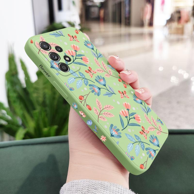 Romantic Garden Case For Samsung A54 A34 A24 A56 A36 A26 A17 A16 A14 A73 A53 A33 A23 A13 A72 A52 A32 A15 A25 A35 A55 A07 A06 5G