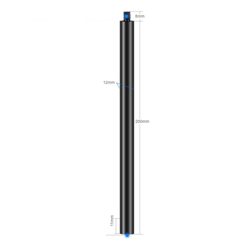 Lightweight Camera Extension Rod, Universal Metal Extender  with 1/4" Threaded for Tripods and Monopods Extender