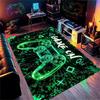 Gaming for Boys Room Gamer Casual Carpet with Controller Design Rug for Game Room Bedroom Decor Machine Washab Mat