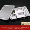 Plateau repas compartimenté en acier inoxydable 316