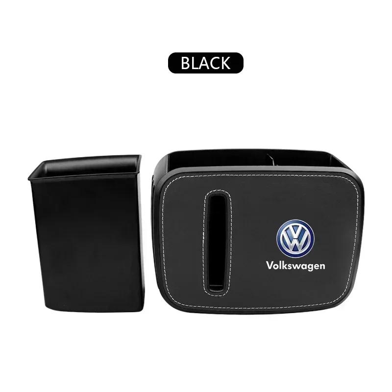 For Volkswagen 1J26For VOLKSWAGEN VW 2025 For VW POLO Multifunctional car seat back trash can Storage box For Volkswagen VW Jetta Polo T4 T5 T6 Sha