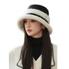 New Autumn and Winter Hat for Women In Winter Warm Plus Velvet Thickened Warm Fisherman Hat Big Head Furry Pot Hat