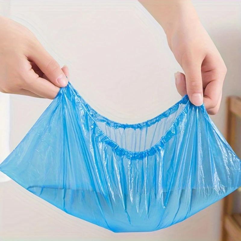 100Pcs/Pack Waterproof shoe cover Thickening outdoors rain Cleaning and Sanitation Supplies Travel and Hotel Shoe Covers