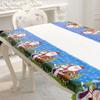 Santa Xmas Bell Tablecloth With Flame Retardant Features And Classic Appeal For Festive Decor