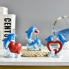Resin Craft Dolphin Figurine Cartoon Sea Animal Sculpture Reliable Dolphin Statue  Farmhouse