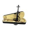 Yinfente Electric Violin 4/4 Full-Size Quiet 4-String Student Beginner's Violin with Wood Parts, Case, Bow, Shoulder Pillow, and Wired Earphones (Blac