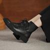 Martin boots women's 2025 new autumn new versatile casual British style lace-up height-increasing and thin legs long short boots