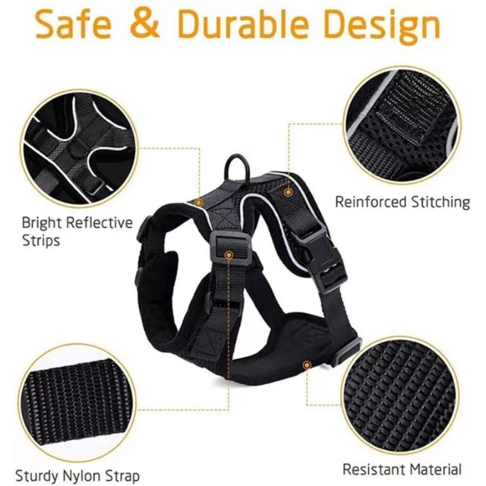 Cat Harness and Leash for Walking, Escape Proof Soft Adjustable Vest Harnesses for Cats,Breathable Reflective Strips Jacket