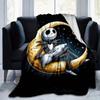 1pc The Nightmare Before Christmas Printing Blanket - Soft, All-Season Throw for Living Room, Bedroom,Personalized Gift with Adorable Cartoon Design