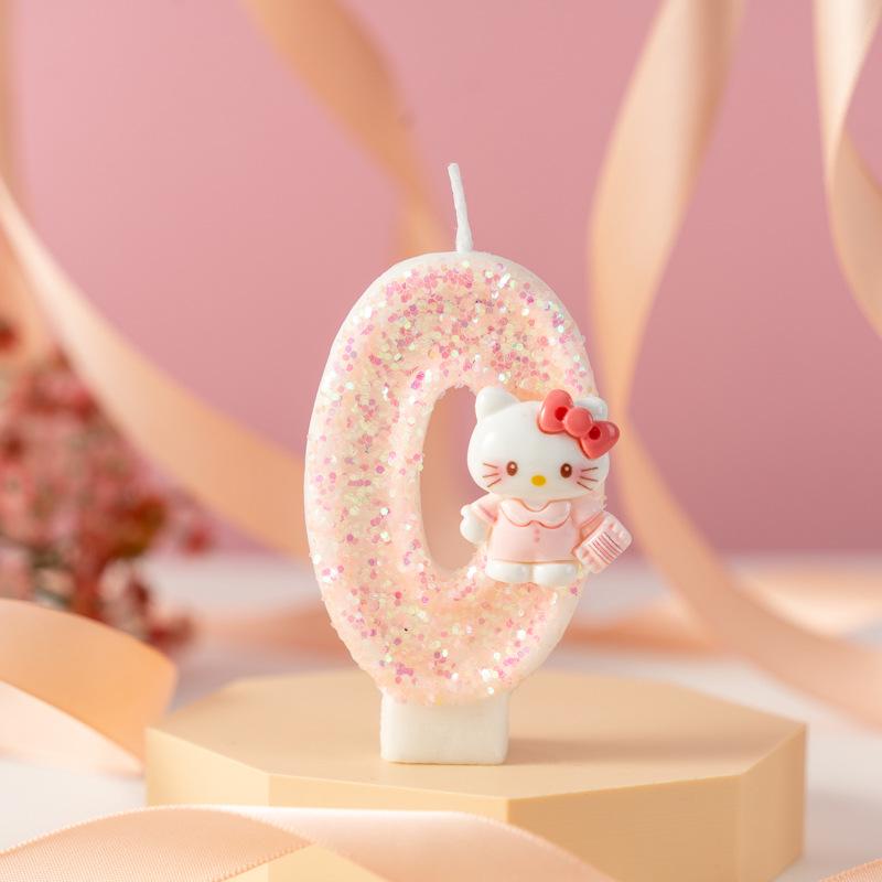 Cross-Border Cute Cartoon Cat Birthday Candle Cake Decorations - Handmade DIY Ornaments.