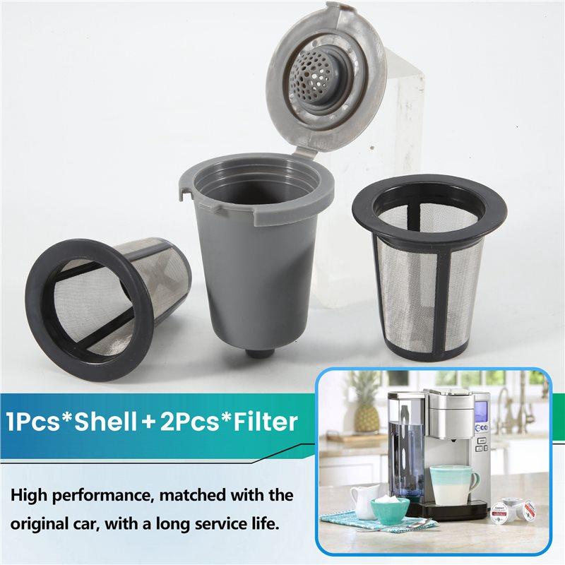 Good-Replacement Parts Grey Reusable Filter Cup, Compatible For Cuisinart Single Serve Coffee Makers