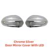 Car Chrome Rearview Accessories Plated Side Mirror Cover With LED Trim Paste Style For Honda City Fit Jazz 2003 2004 2005 2006