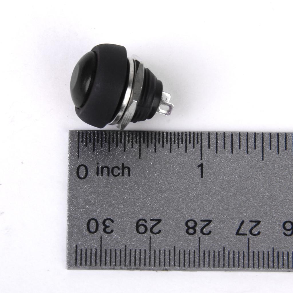 5pcs Momentary OFF-(ON) Push Button Horn Switch For Boat/Car Waterproof BLK