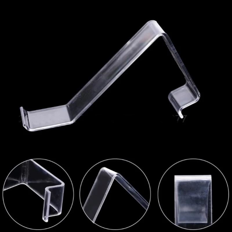 Clear L- Shape Acrylic Shoes Ract Holder Retail Shop Display Plastic Stand Shelf