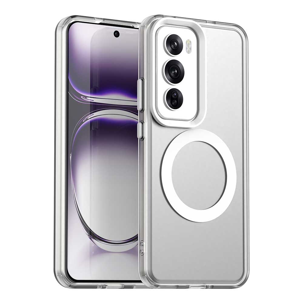

Для OPPO Reno 12 12 Pro Тонкий Протиударний Ударостійкий Захист від відбитків пальців Магнітний Матовий Чохол для телефону Reno 12 Pro Global білий