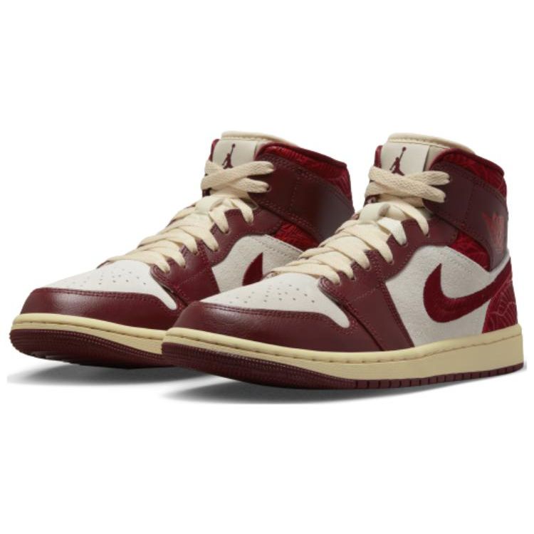 Air Jordan 1 Mid SE Lift Up Damskie Sneakersy Czerwony Team-Red University-Red DZ2820-601