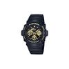LCD/Zeiger Doppelanzeige Serie G-SHOCK Klassische Serie Stoßfest und Wasserdicht Modetrend Quarzwerk Harzarmband AW-591GBX-1A9FS