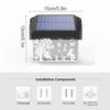 2/4pcs Solar Fence Lights Outdoor 10 Colors Change 3D Fairy Butterfly Art LED Wall Lamp Waterproof Garden Decor for Patio Yard