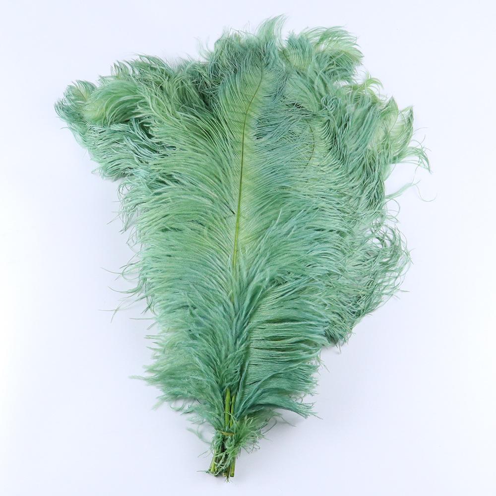 

Ostrich Hair 60-65Cm South African Imported Feather Jewelry Accessories Fashion Popular Decorative Ornaments Down Cotton зелёный