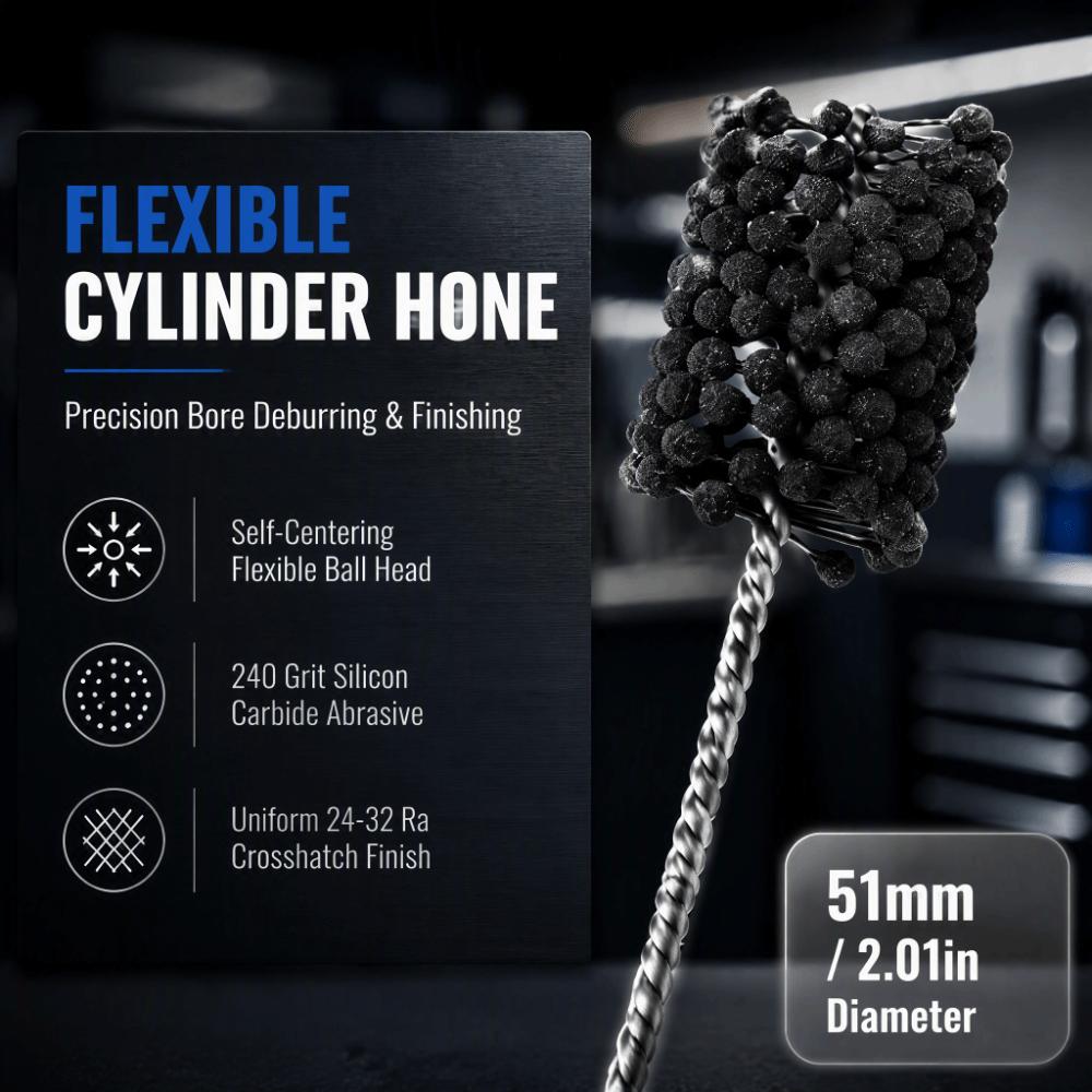 240 Grit Cylinder Hone Tool Self-Centering Engine Cylinder Deglazer Honing Tool  For Hydraulics