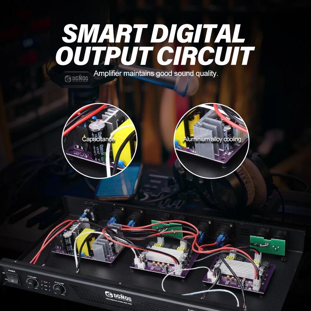 Dual Channel 1U Class D Stage Speaker Amplifier for Campus and Conference Rooms