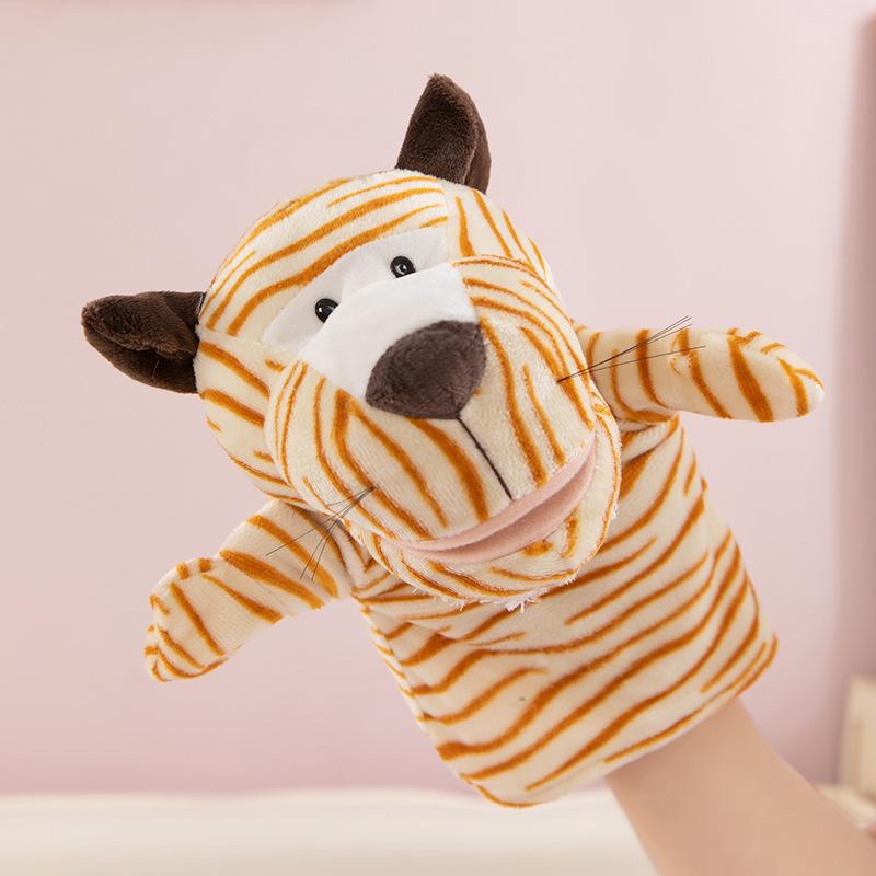 Hand Puppet Toy Animal Hand Soothing Doll Show Lion Can Open Mouth Animal Doll Kindergarten Lecture Props