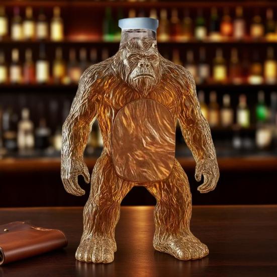 Whiskey Decanter Bigfoot-shaped Wine Bottle Funny Collectible Wine Container Bar
