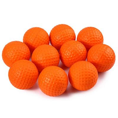 Orange Golf Indoor And Outdoor Practice Pu Foam Real Sponge Soft Ball Pet Toy Ball