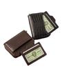 Neutral Retro Wallet, Men's Pu Card Bag, Solid Color, Simple Organ Bag with Zipper, a Must for Storage Trends