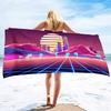 Neon Palms Beach Towel Quick Fast Dry Sand Free Proof Extra Large Big Outdoor Travel Swim Micro Fiber Blanket for Women Men