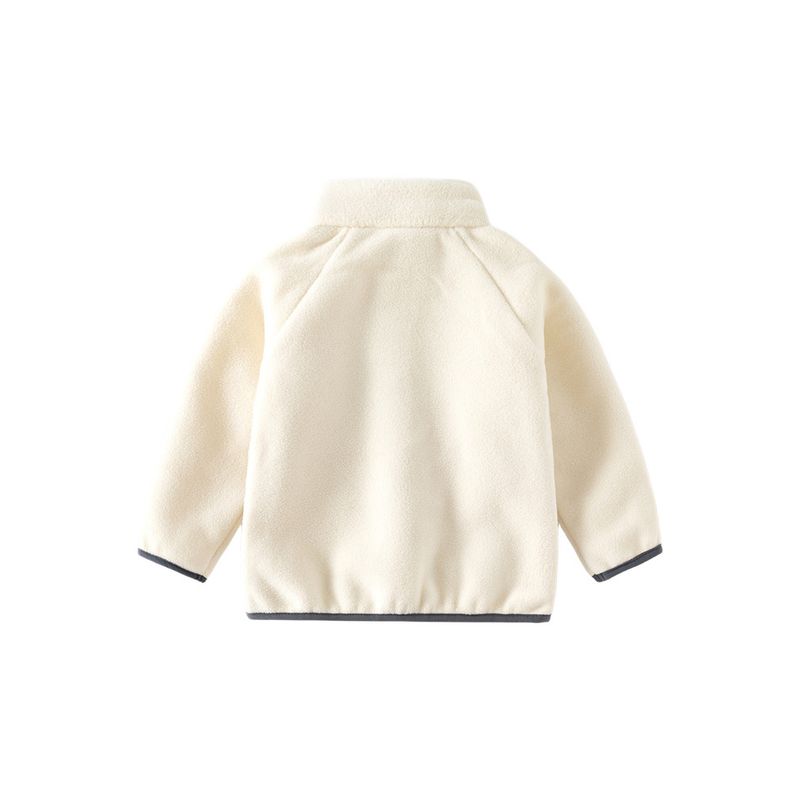 Stand Collar Polar Fleece Jacket Boy's Long Sleeves Clothes Spring and Autumn Clothing Children's Clothing Boy's Baby Tops Children's Zip-up Shirt