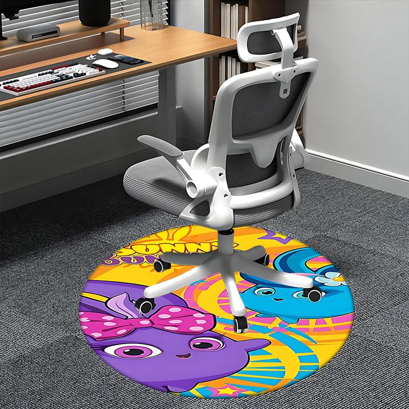 

Sunny Bunnies Chair Mat - Round Carpet for Home Decor, Office Use, Bedroom 80cm