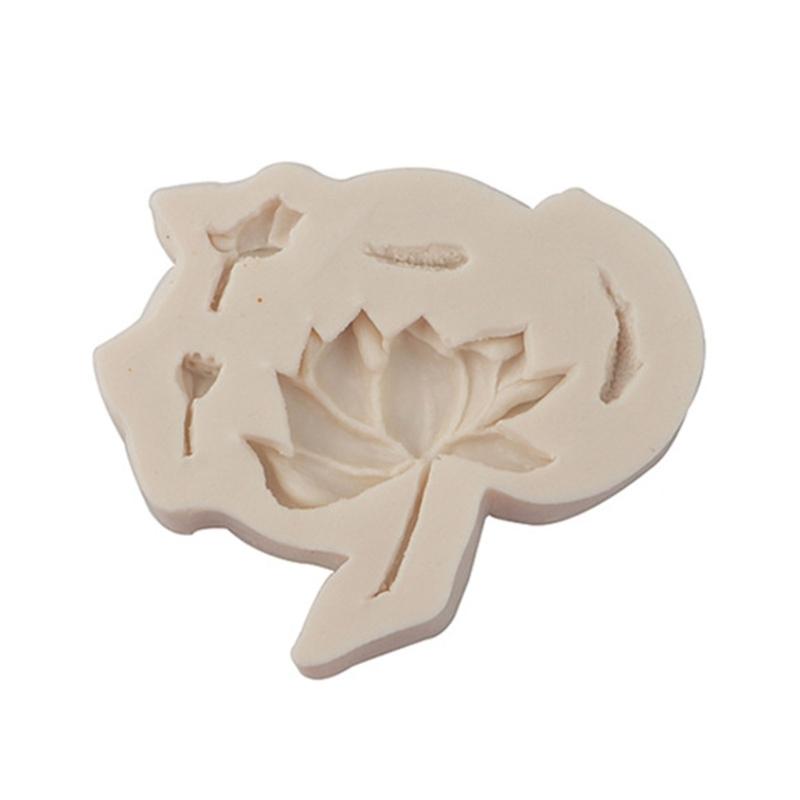 Flowers Leaf Silicones Molds DIY Cake Pastry Baking Molds Cake Decorating Tool for Making Chocolate Fondant Cupcakes Molds серый