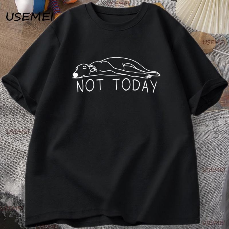 

Greyhound Not Today T Shirt Men Women Funny Sighthound Graphic T Shirts Casual Short-sleeve Man Clothes Streetwear XXXL чёрный