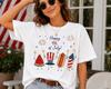 Happy 4th of July Watermelon Hot Dog Firework Shirt, Patriotic Summer Graphic Tee