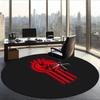 Kenworth (1) Round Office Rug Decorative Floor Rug for Office Bedroom Living Room and Home Space
